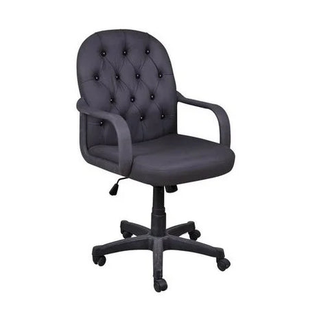 button tufted classic employee leather office chair - RAMA OFFICE FURNITURE