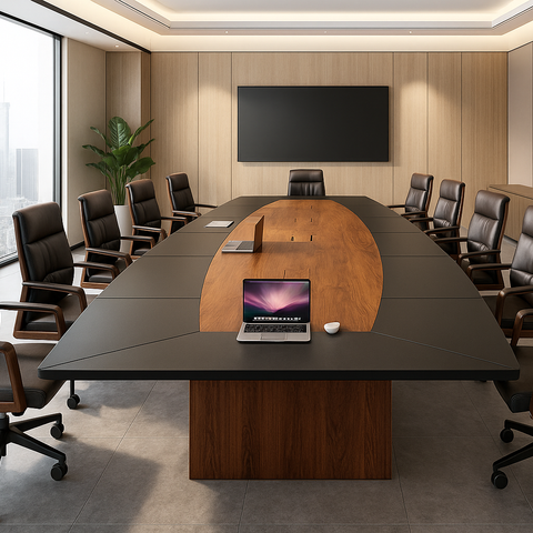 office wooden conference table - RAMA OFFICE FURNITURE